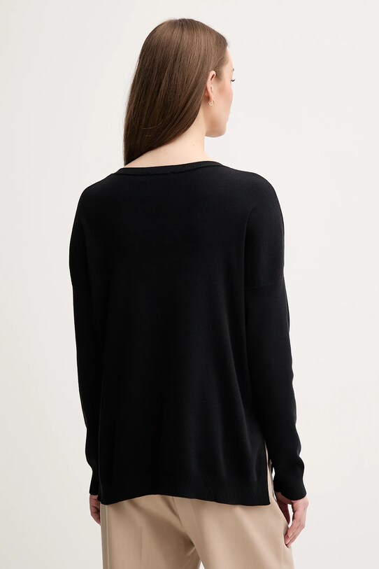 Îmbrăcăminte United Colors of Benetton pulover de bumbac 1091D10D7 negru