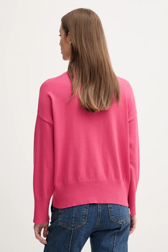 Îmbrăcăminte United Colors of Benetton pulover de bumbac 1294D10DP roz