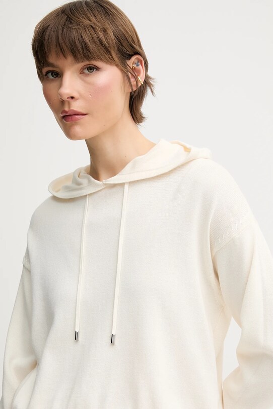 United Colors of Benetton pulover de bumbac bej 1294D203T