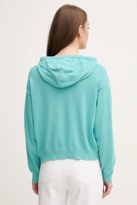 Odzież United Colors of Benetton sweter bawełniany 1294D203T turkusowy