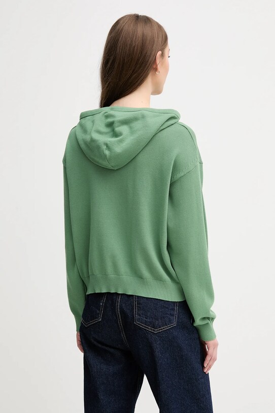 Одежда Хлопковый свитер United Colors of Benetton 1294D203T зелёный