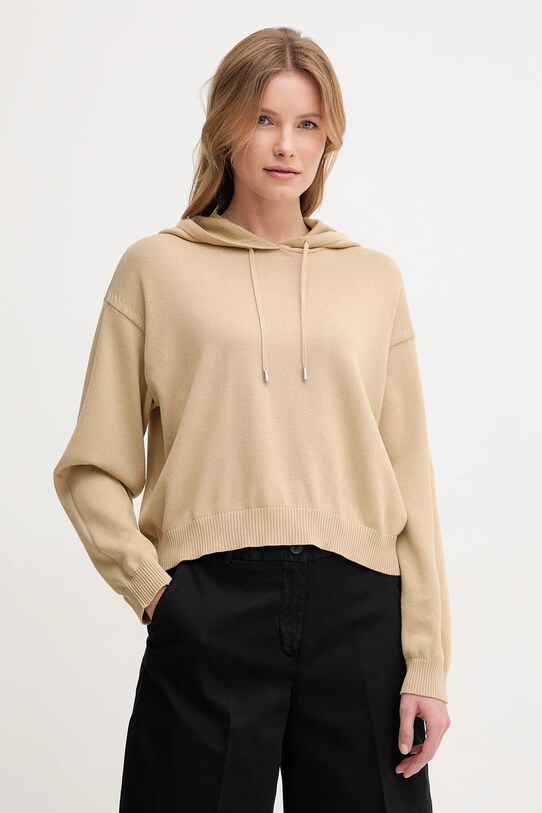 United Colors of Benetton pulover de bumbac subtiri bej 1294D203T
