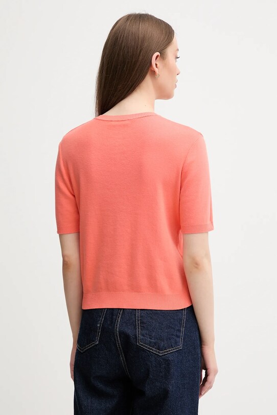 Îmbrăcăminte United Colors of Benetton pulover de bumbac 1091D10D5 portocaliu