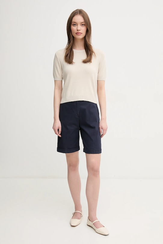 United Colors of Benetton sweter bawełniany 1091D10D5 beżowy SS25