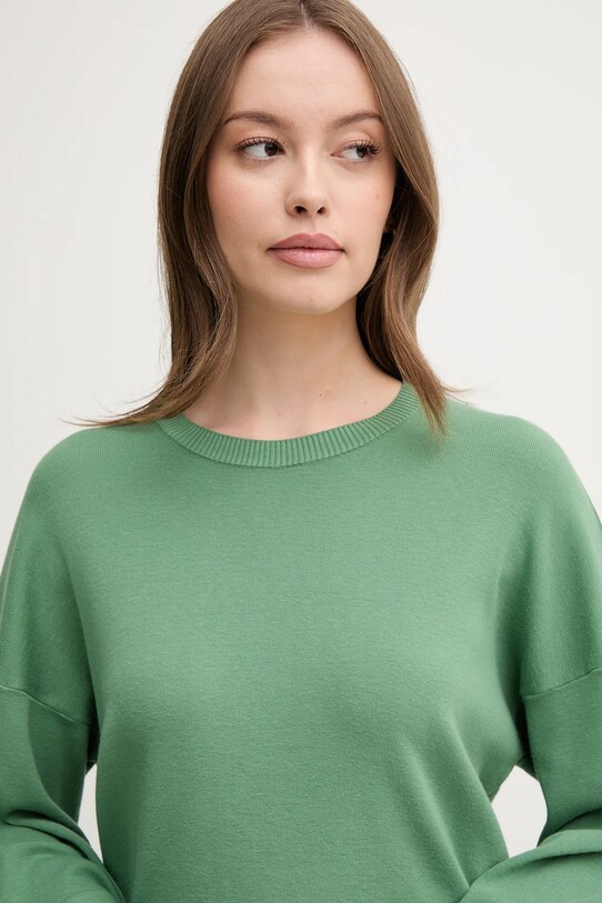 Bavlnený sveter United Colors of Benetton zelená 1091D10D6
