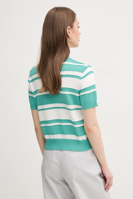 Îmbrăcăminte United Colors of Benetton pulover de bumbac 1294E10D0 turcoaz