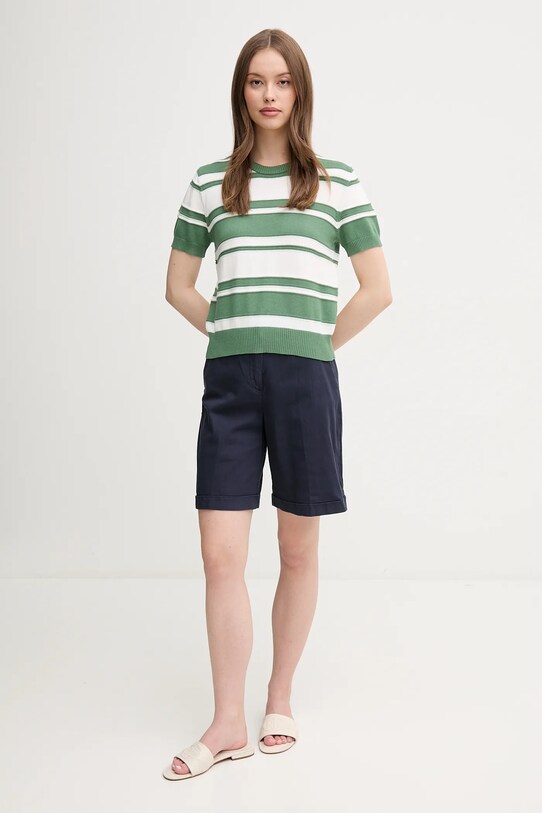 Bavlněný svetr United Colors of Benetton 1294E10D0 zelená SS25