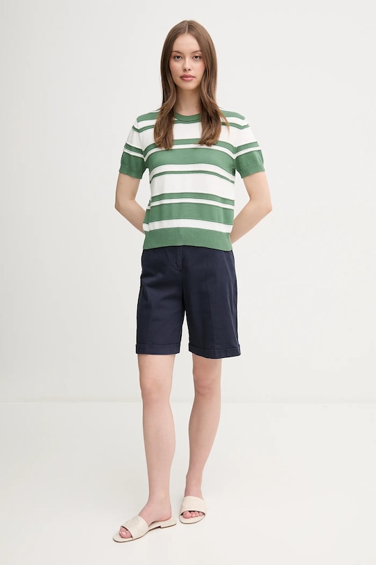 Βαμβακερό πουλόβερ United Colors of Benetton 1294E10D0 πράσινο SS25