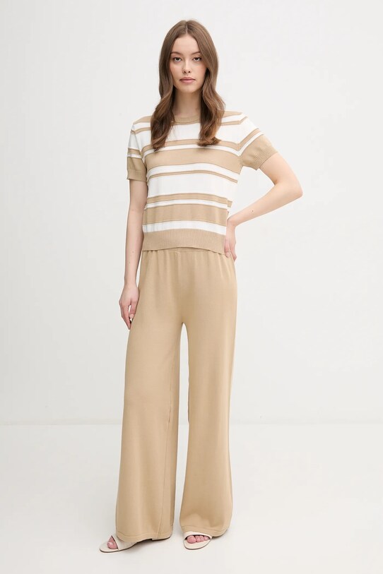 United Colors of Benetton pulover de bumbac 1294E10D0 bej SS25