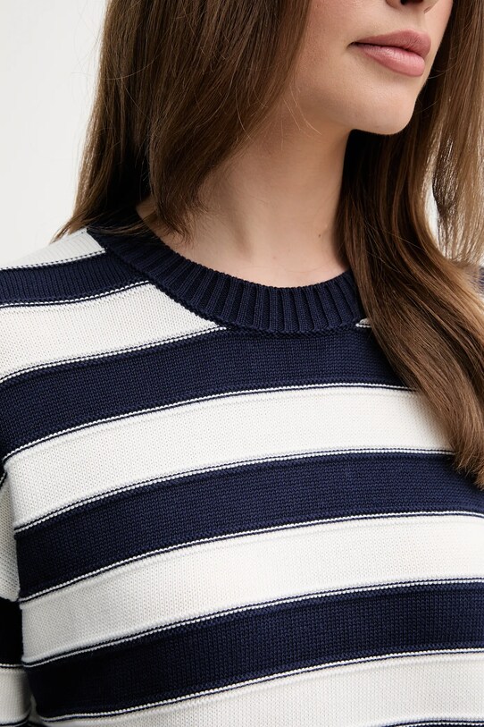 United Colors of Benetton pulover de bumbac 1494E10CW bleumarin