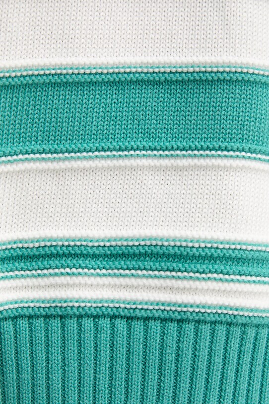 United Colors of Benetton pamut pulóver 1494E10CW türkiz