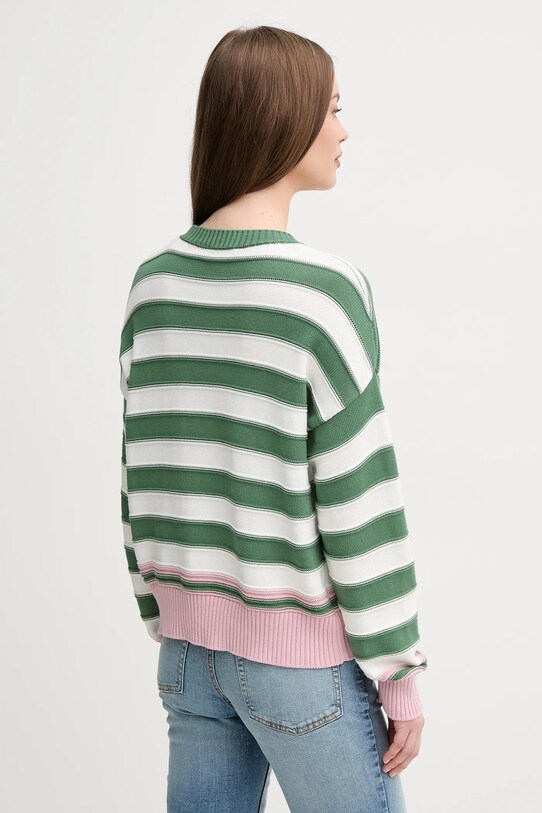 Ruházat United Colors of Benetton pamut pulóver 1494E10CW zöld