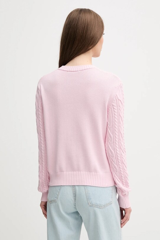 Îmbrăcăminte United Colors of Benetton pulover de bumbac 1594D10D4 roz