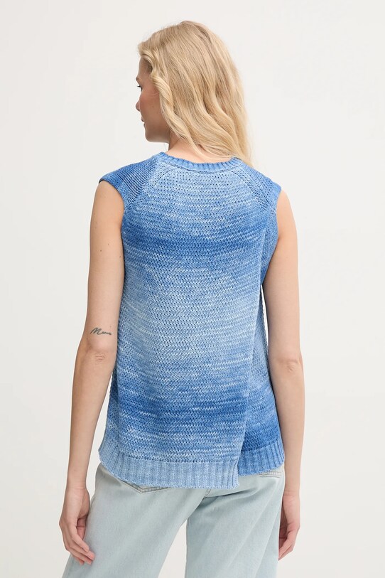 Odzież United Colors of Benetton sweter bawełniany 108FD10CL niebieski