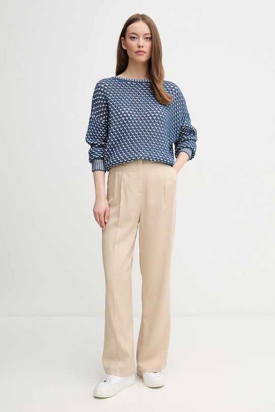 United Colors of Benetton sweter 1194E10D9 granatowy SS25