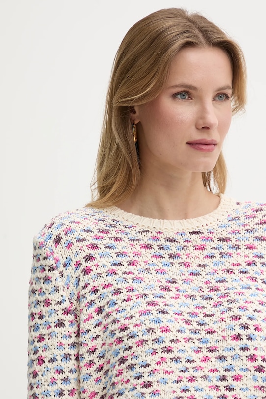 United Colors of Benetton sweter beżowy 1198E10D8