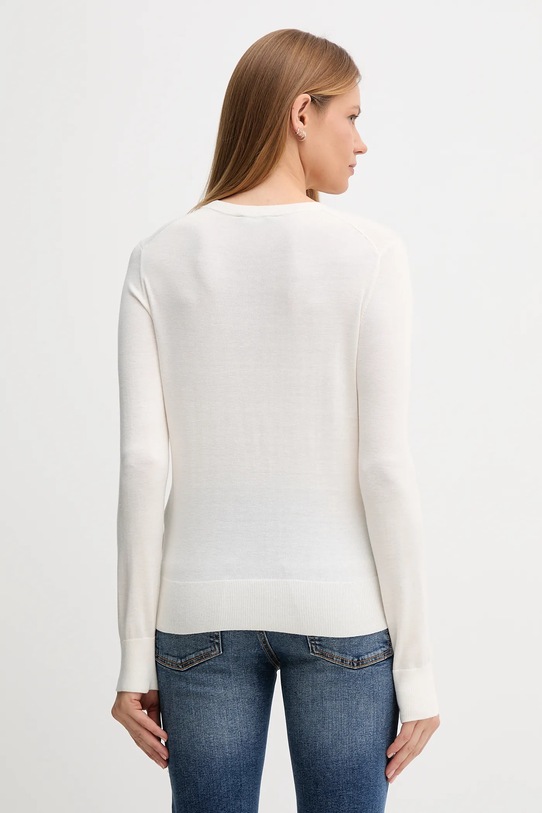 Odzież United Colors of Benetton sweter z dodatkiem jedwabiu 1ZRED10CP beżowy