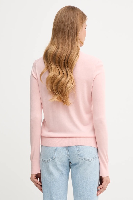 Odzież United Colors of Benetton sweter z dodatkiem jedwabiu 1ZRED10CP różowy