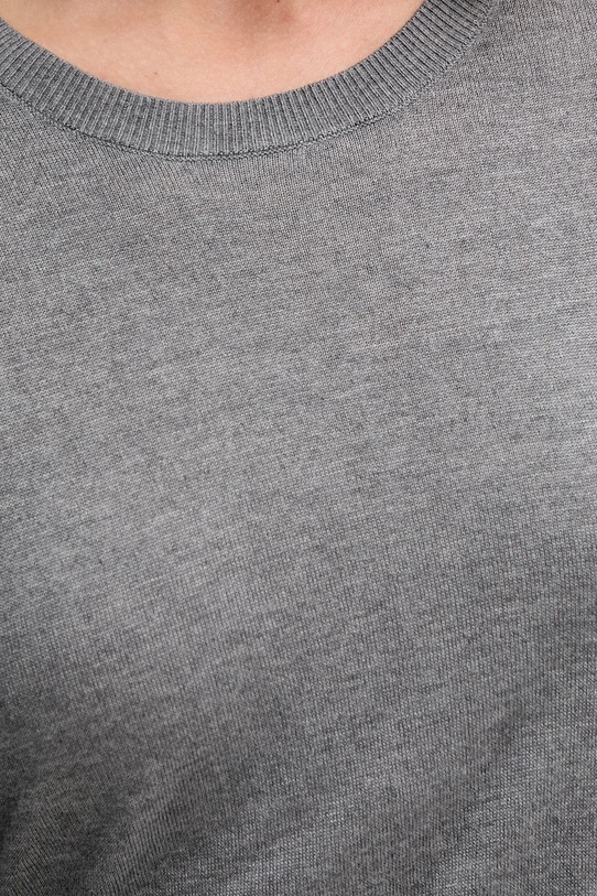 United Colors of Benetton sweter z dodatkiem jedwabiu 1ZRED10CP szary