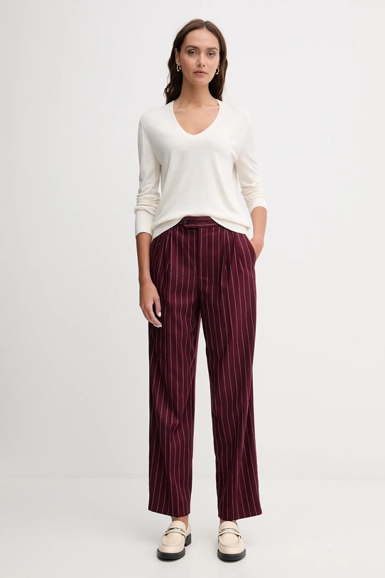 United Colors of Benetton sweter z domieszką jedwabiu 1ZRED402L beżowy AW25