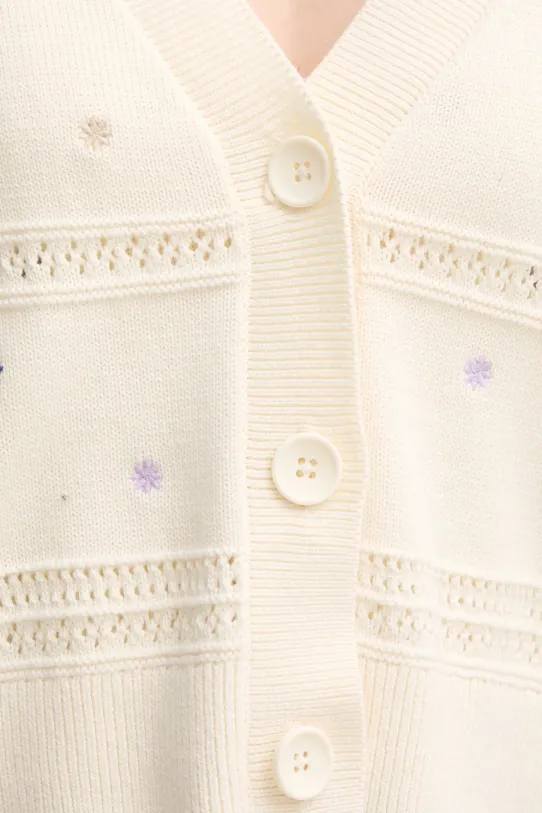 United Colors of Benetton kardigan bawełniany 10C1E604W beżowy