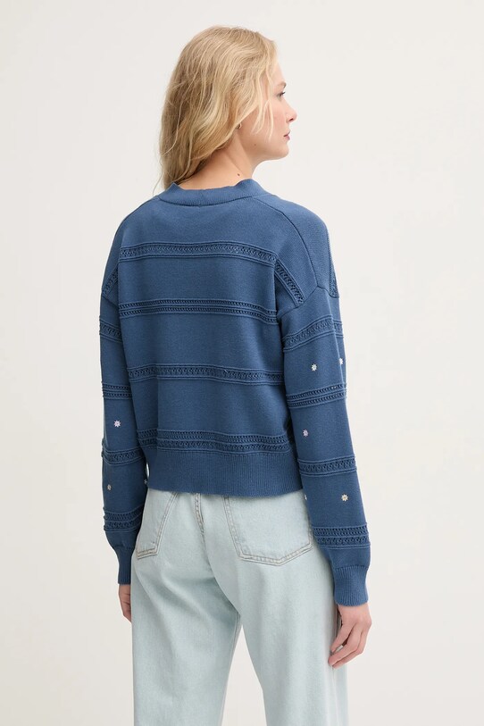 Îmbrăcăminte United Colors of Benetton cardigan din bumbac 10C1E604W bleumarin