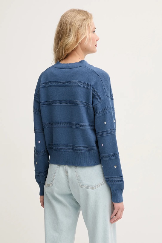 Ruházat United Colors of Benetton pamut kardigán 10C1E604W sötétkék