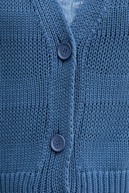 United Colors of Benetton kardigan bawełniany 1898D604S niebieski