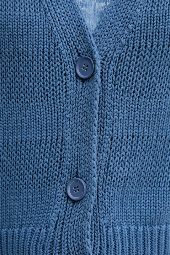 United Colors of Benetton pamut kardigán 1898D604S kék