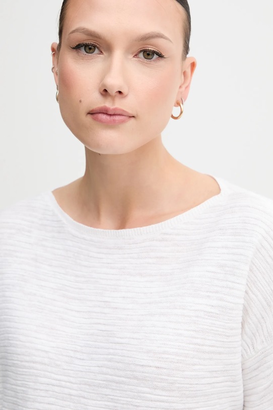 United Colors of Benetton pulover din amestec de in alb 115GD10CT