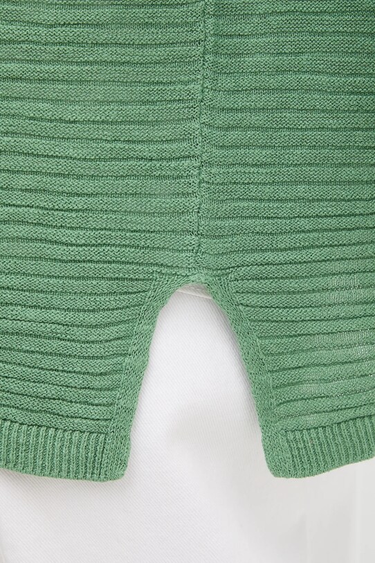 Pulover s dodatkom lana United Colors of Benetton 115GD10CT zelena