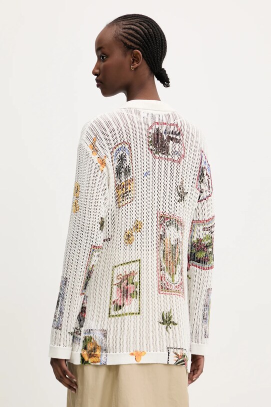 Odzież Desigual kardigan BASSEL 25SWJF35 biały