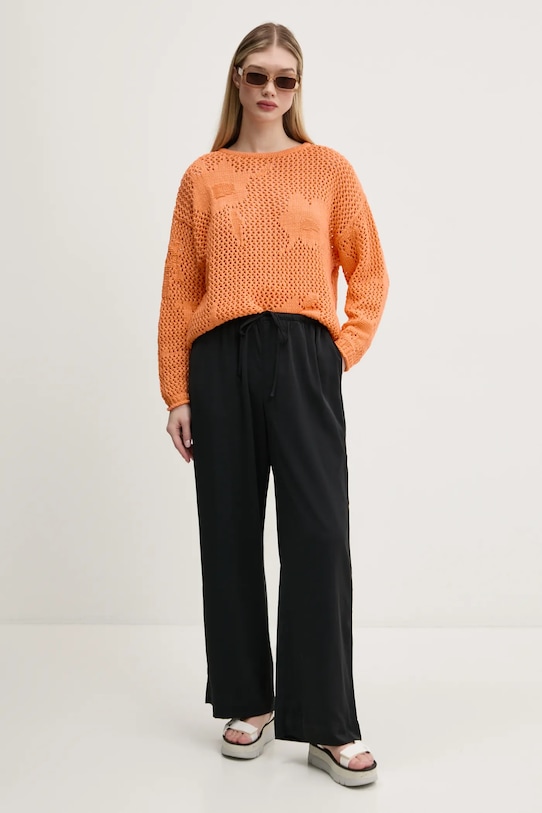 Светр з домішкою льону Desigual BRUMA 25SWJF26 помаранчевий SS25