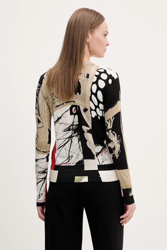 Îmbrăcăminte Desigual pulover COLLAGELACRO 25SWJF27 bej