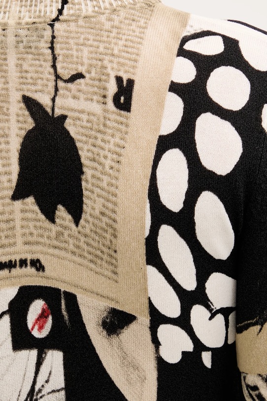 Desigual pulover COLLAGELACRO 25SWJF27 bej