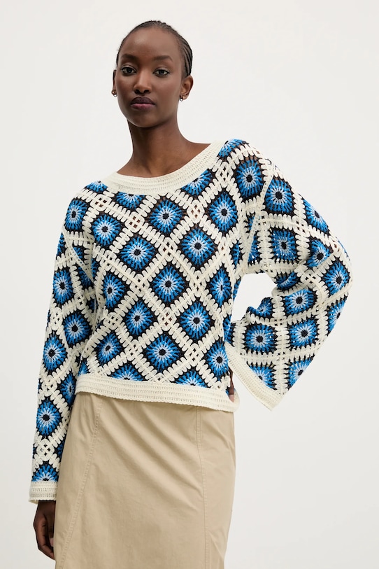 Desigual sweter DEMIS pozostałe beżowy 25SWJF25