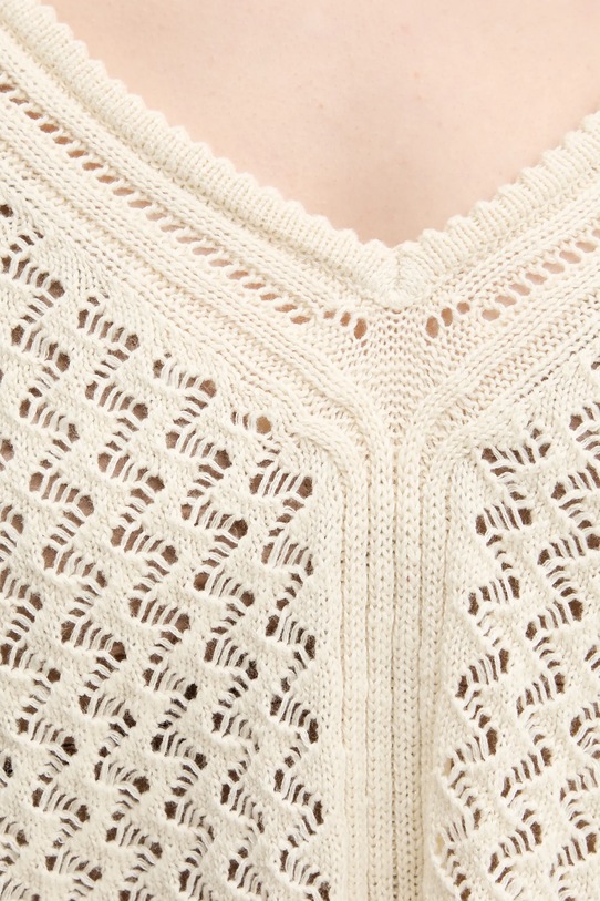 Desigual sweter FLAM 25SWJF23 beżowy