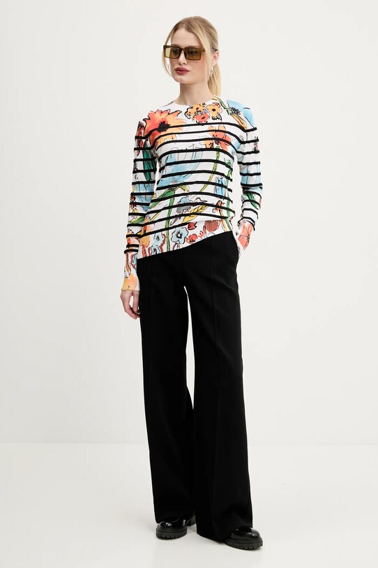 Desigual pulover LEKNES 25SWJF21 alb SS25
