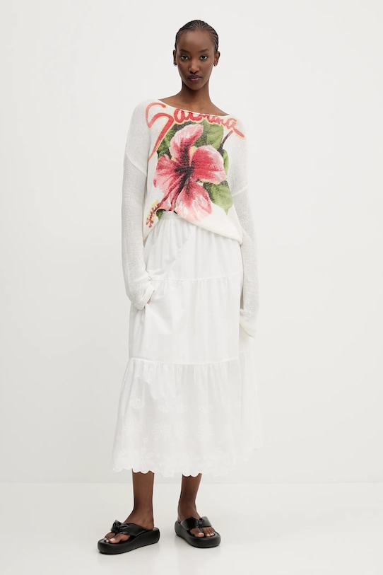 Desigual sweter RIBE 25SWJF16 beżowy SS25