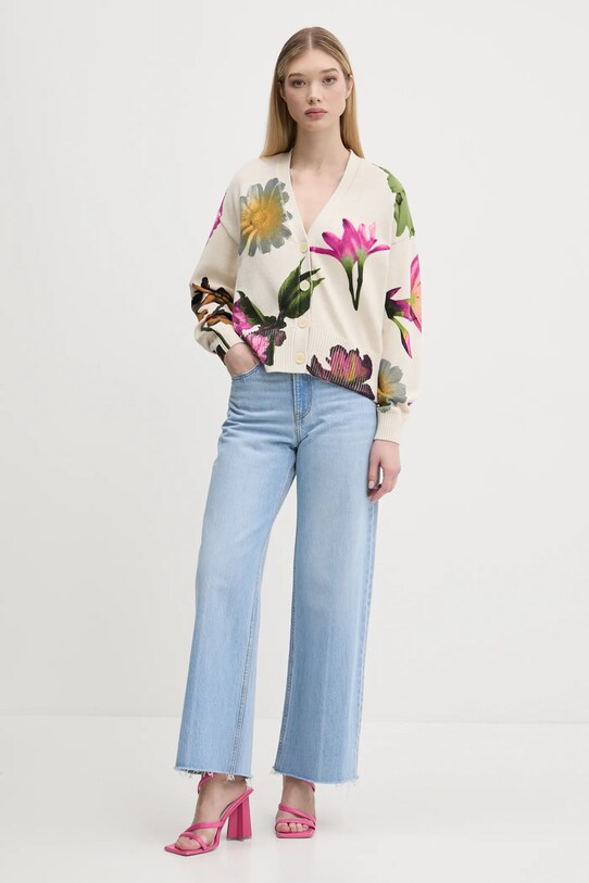 Desigual cardigan VANIA 25SWJF34 beige SS25
