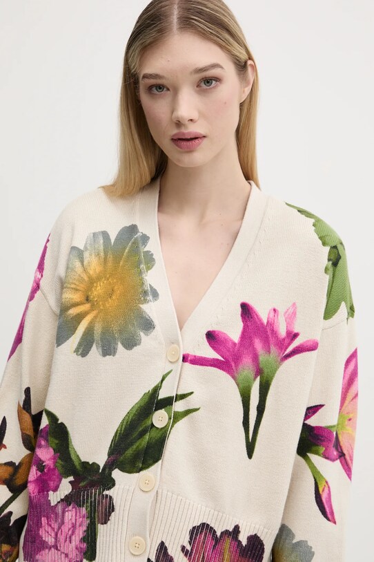 Desigual cardigan VANIA beige 25SWJF34