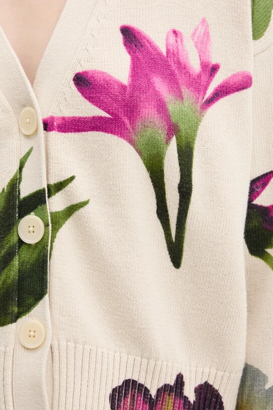 Desigual cardigan VANIA 25SWJF34 beige