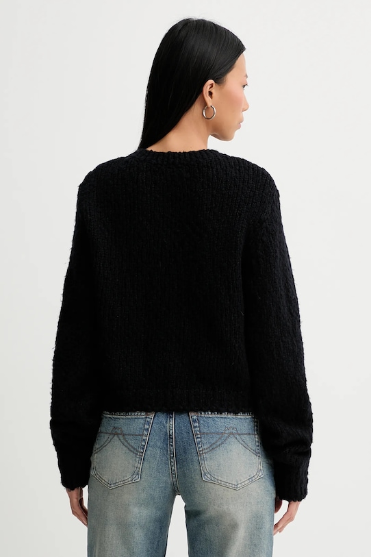 Одежда Шерстяной кардиган Samsoe Samsoe Sameryem F24400084 чёрный