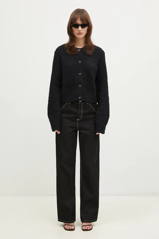 Samsoe Samsoe woolen cardigan Sameryem F24400084 black