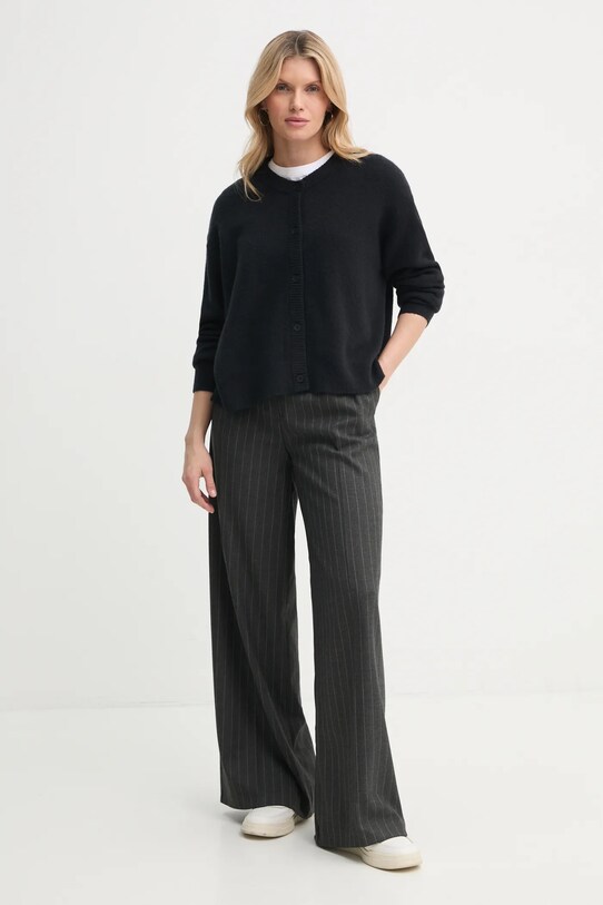 American Vintage cardigan con aggiunta di lana DAM19EE25 nero SS25