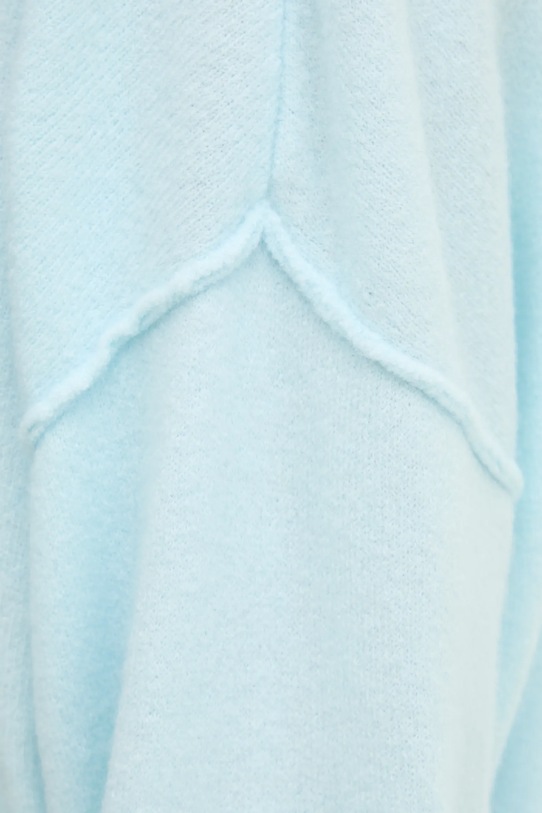 Светр з домішкою вовни American Vintage DAM225E25 блакитний