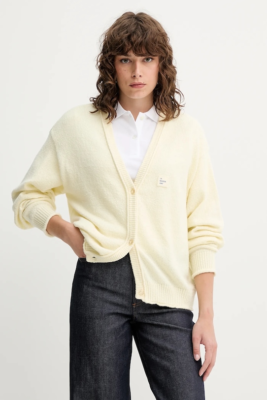 American Vintage cardigan uni bej DYL19AE25