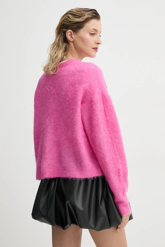 Îmbrăcăminte American Vintage cardigan NEN19AE25 roz