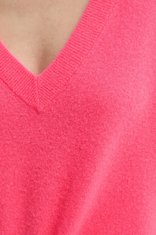 Вовняний светр American Vintage рожевий RAX18AE25