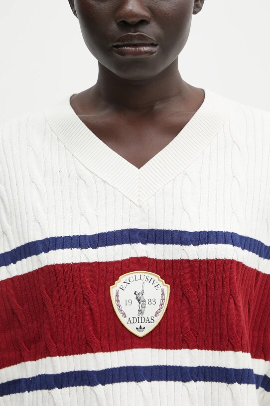 adidas Originals vestă din bumbac Retro bej KA4393